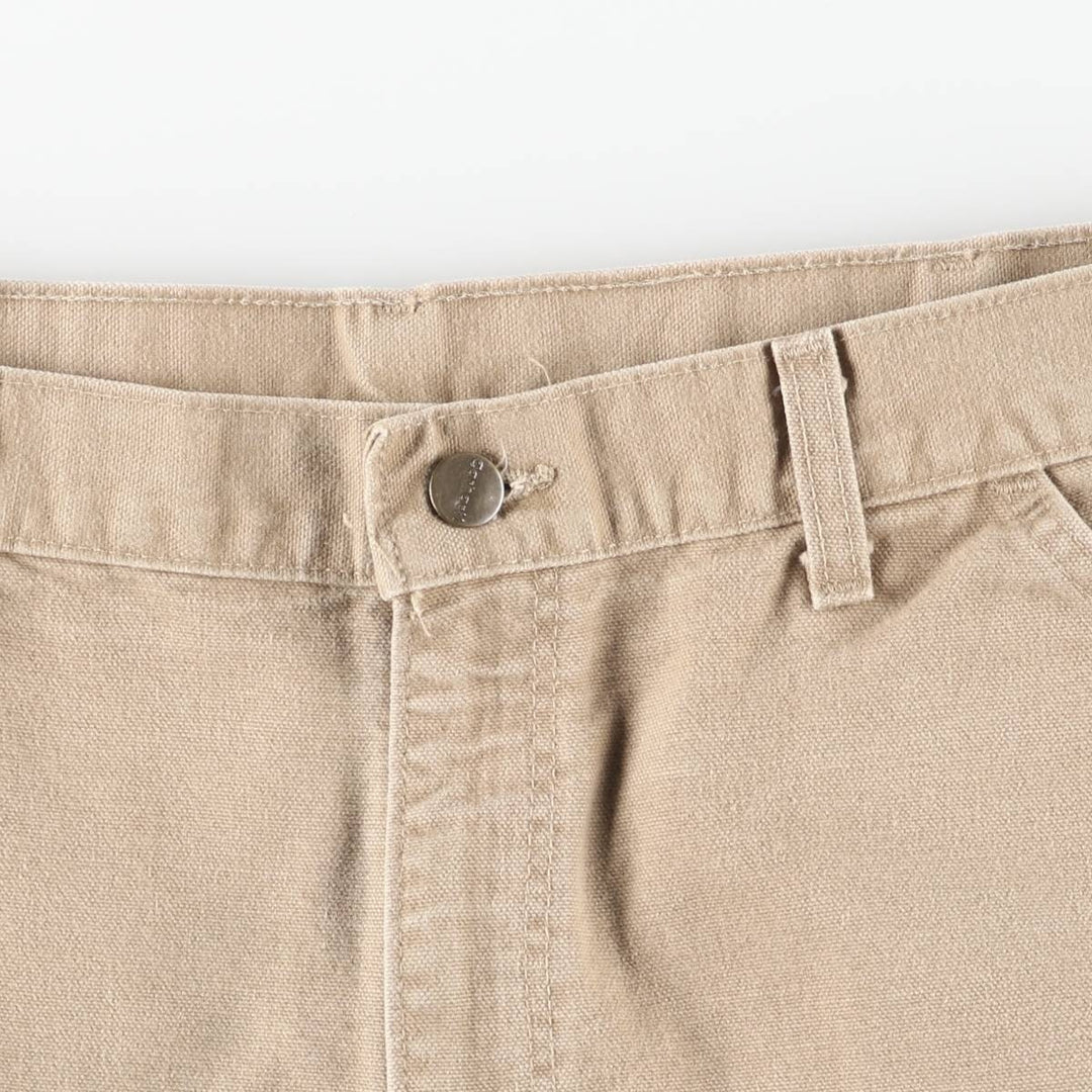 Carhartt Original Dungaree Fit Duck Painter Pants, Men's, W35 equivalent cotton beige type brown Vintage Second Hand