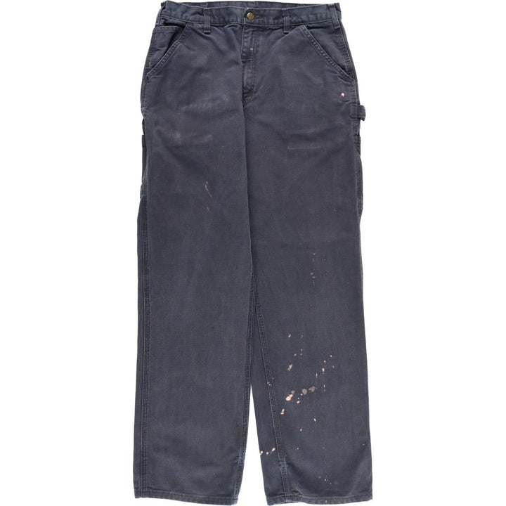 Carhartt Original Dungaree Fit Duck Painter Pants, Men's, W33 equivalent cotton navy blue type Vintage Second Hand