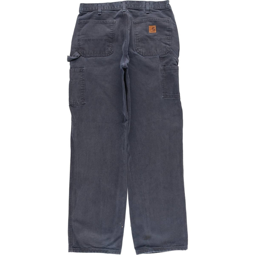 Carhartt Original Dungaree Fit Duck Painter Pants, Men's, W33 equivalent cotton navy blue type Vintage Second Hand