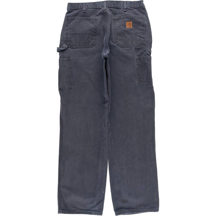 Carhartt Original Dungaree Fit Duck Painter Pants, Men's, W33 equivalent cotton navy blue type Vintage Second Hand