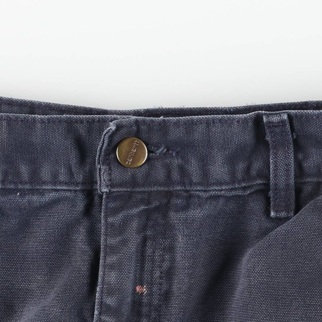 Carhartt Original Dungaree Fit Duck Painter Pants, Men's, W33 equivalent cotton navy blue type Vintage Second Hand
