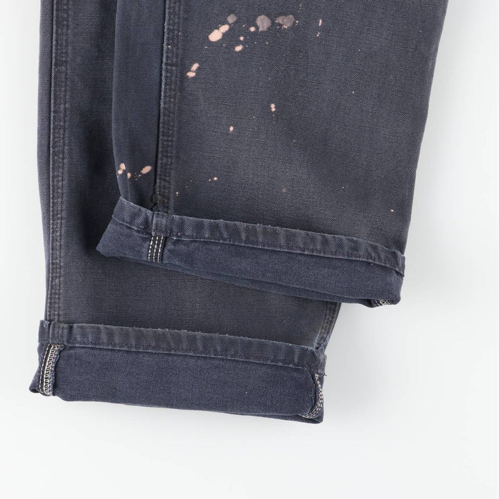 Carhartt Original Dungaree Fit Duck Painter Pants, Men's, W33 equivalent cotton navy blue type Vintage Second Hand