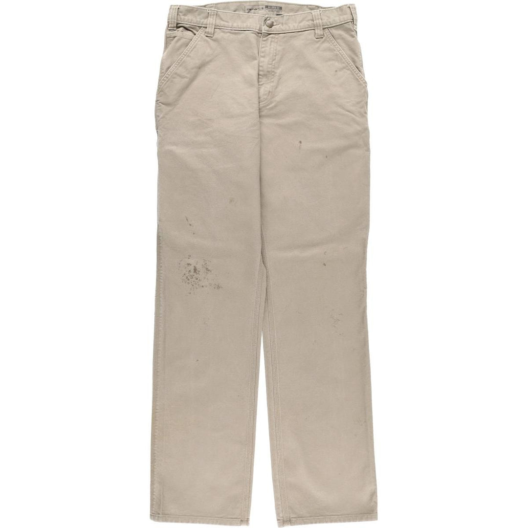 Carhartt Relaxed Fit Duck Painter Pants, Men's, Size 34 cotton brown type Vintage Second Hand