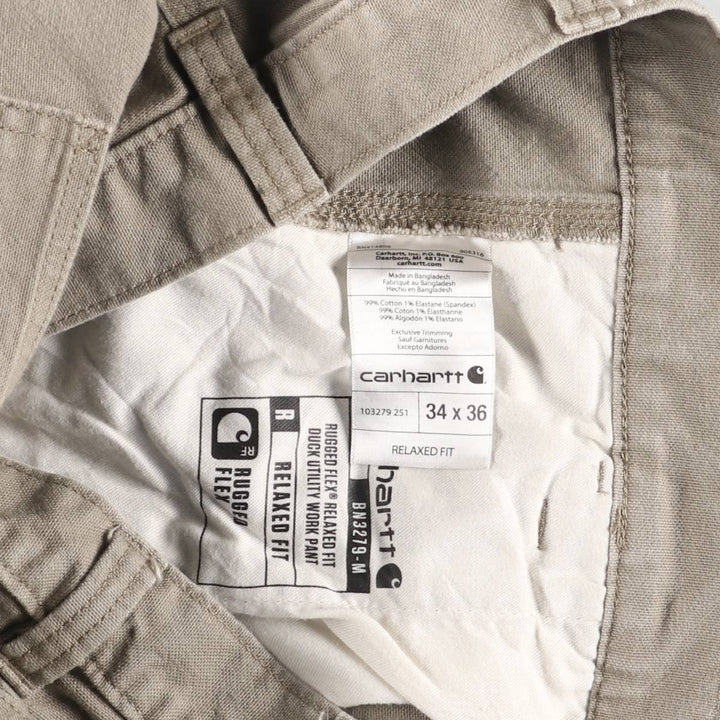Carhartt Relaxed Fit Duck Painter Pants, Men's, Size 34 cotton brown type Vintage Second Hand