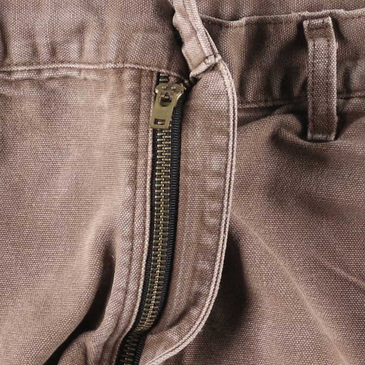 00'S Carhartt Dungaree Fit Duck Painter Pants Men's W33 equivalent cotton brown type Vintage Second Hand