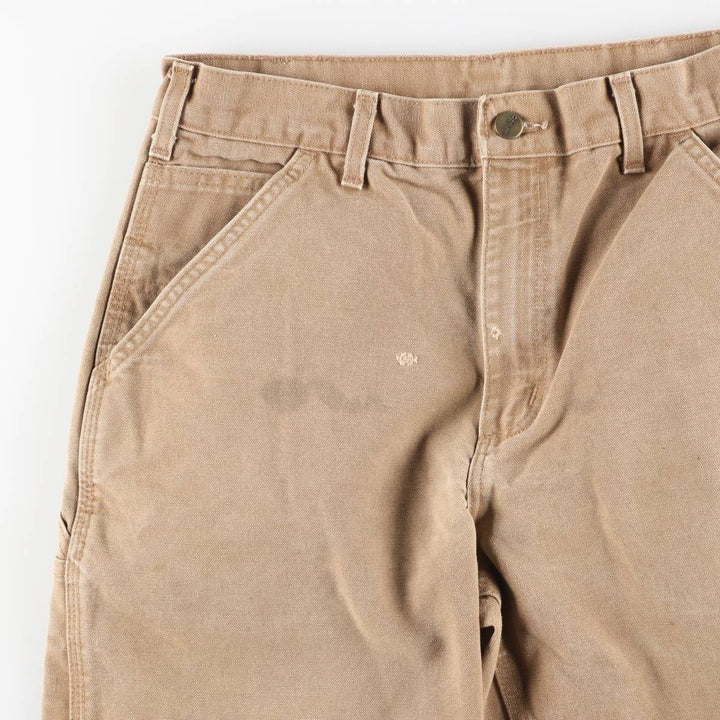 Carhartt Duck Painter Pants, Made in USA, Men's Size W31 (approx.) cotton brown type Vintage Second Hand