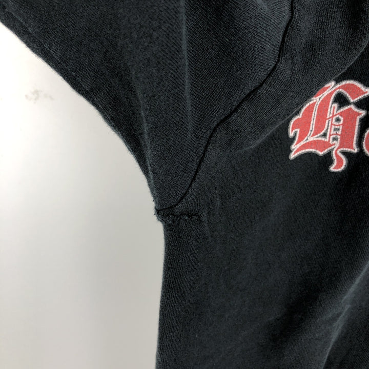 Harley-Davidson American flag pattern, eagle pattern, fire pattern motorcycle bike t-shirt, men's size M equivalent. unclear black type Vintage Second Hand