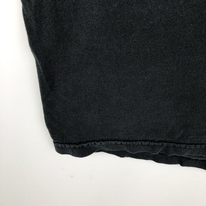 Harley-Davidson American flag pattern, eagle pattern, fire pattern motorcycle bike t-shirt, men's size M equivalent. unclear black type Vintage Second Hand
