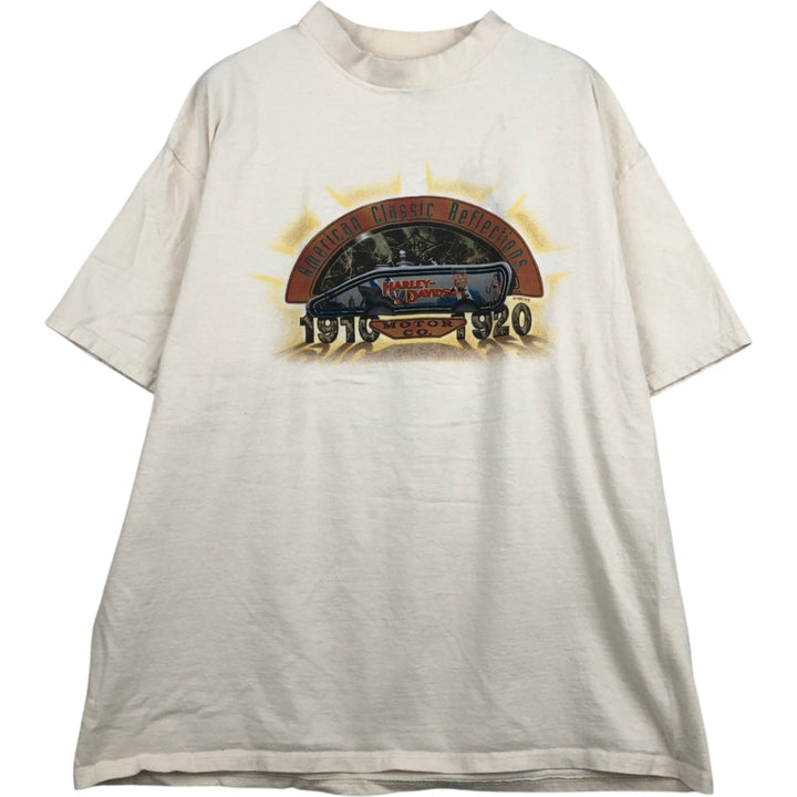 90'S Harley-Davidson Motorcycle Bike T-shirt Made in USA Men's XXL Vintage cotton unbleached Vintage Second Hand