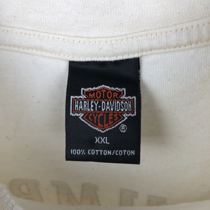 90'S Harley-Davidson Motorcycle Bike T-shirt Made in USA Men's XXL Vintage cotton unbleached Vintage Second Hand