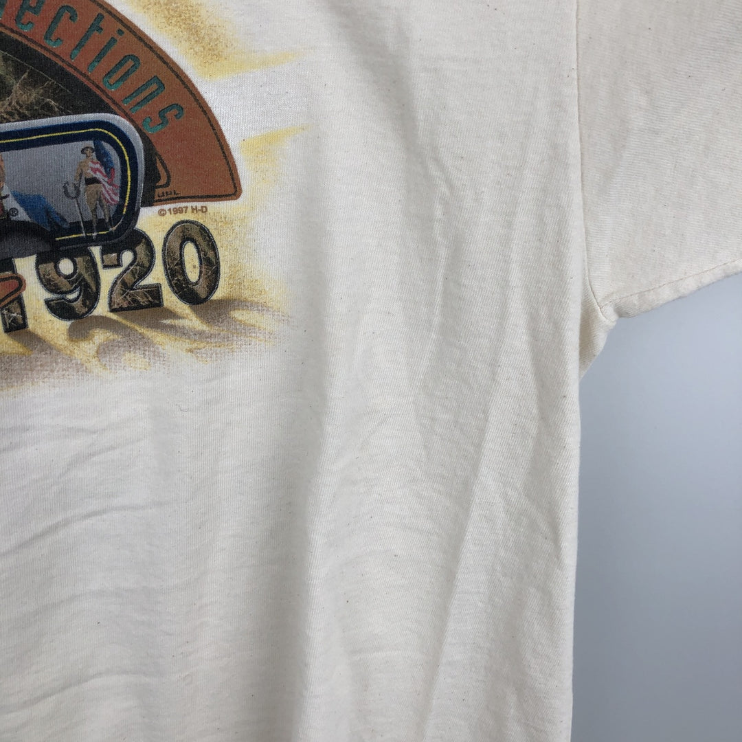 90'S Harley-Davidson Motorcycle Bike T-shirt Made in USA Men's XXL Vintage cotton unbleached Vintage Second Hand