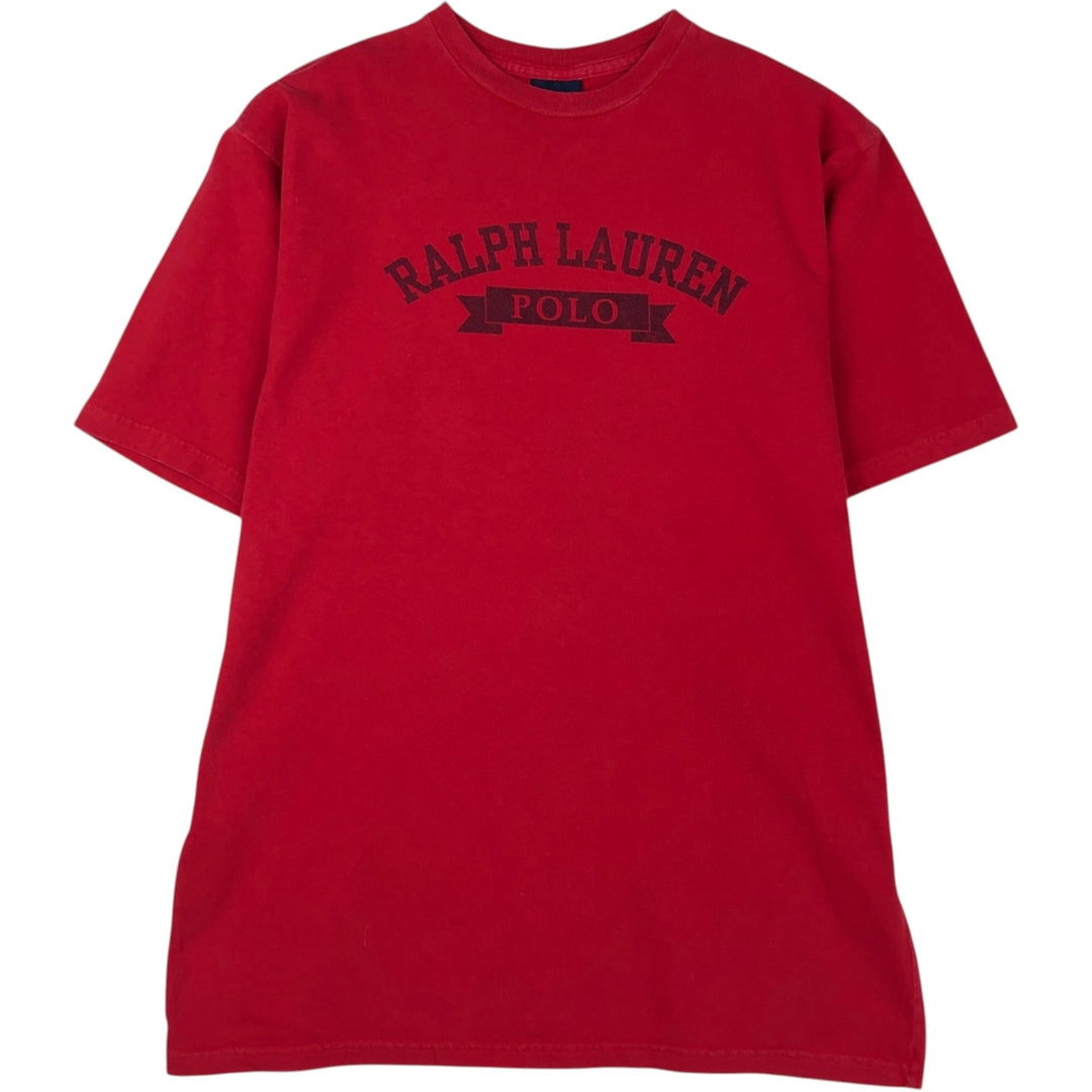 Ralph Lauren POLO by Ralph Lauren short-sleeved printed T-shirt, men's size XL cotton red type Vintage Second Hand