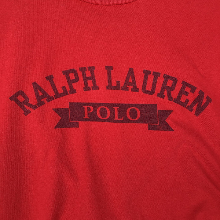 Ralph Lauren POLO by Ralph Lauren short-sleeved printed T-shirt, men's size XL cotton red type Vintage Second Hand