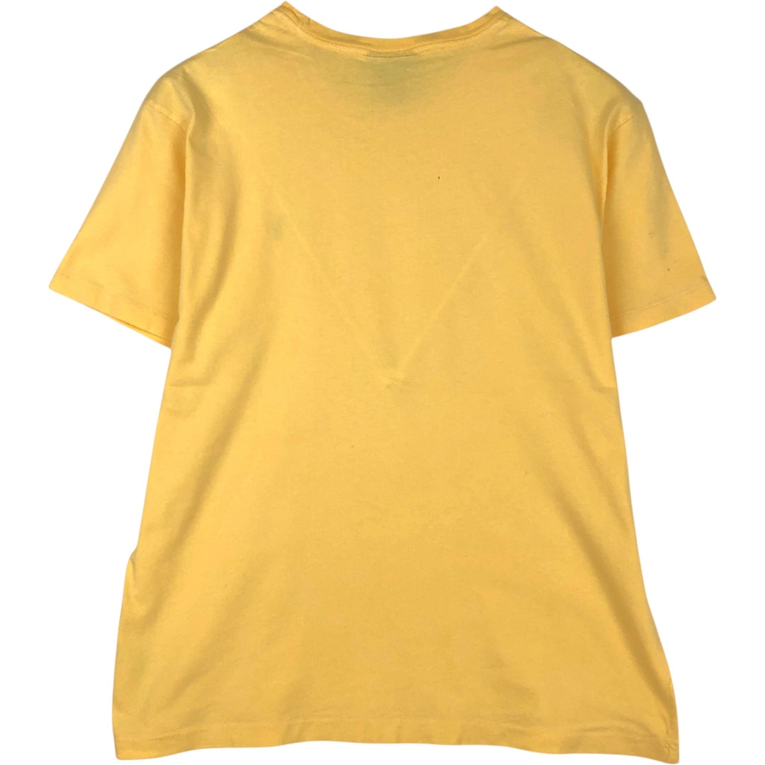 Ralph Lauren POLO by Ralph Lauren short sleeve one point logo T-shirt men's M size cotton yellow type Vintage Second Hand