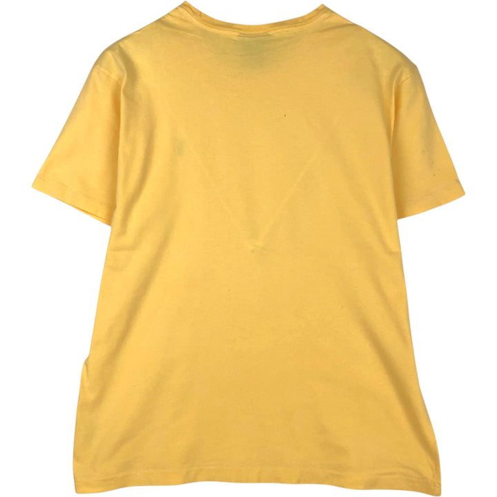 Ralph Lauren POLO by Ralph Lauren short sleeve one point logo T-shirt men's M size cotton yellow type Vintage Second Hand