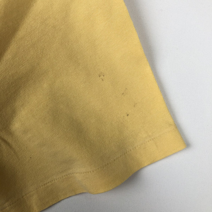 Ralph Lauren POLO by Ralph Lauren short sleeve one point logo T-shirt men's M size cotton yellow type Vintage Second Hand