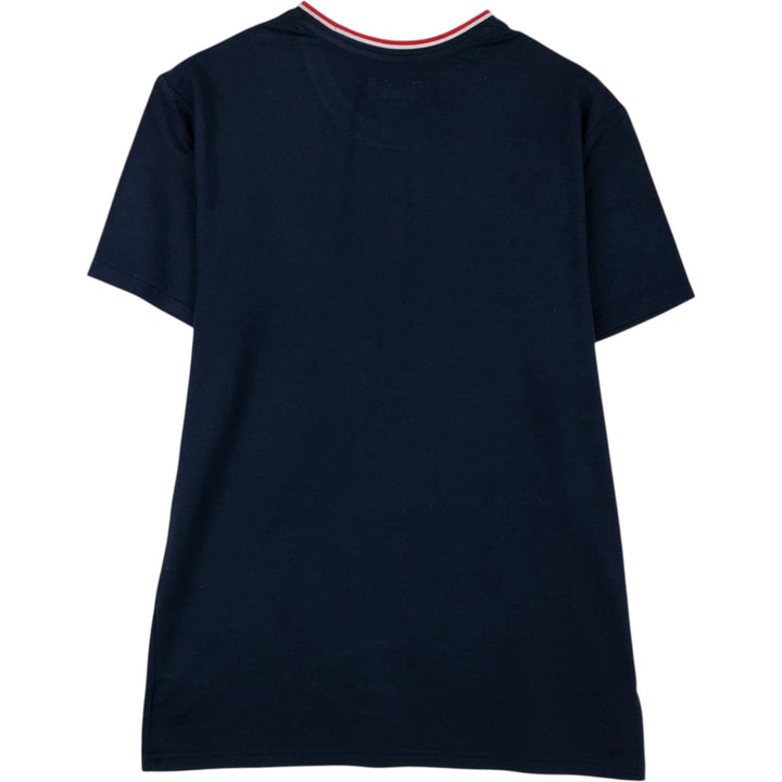 Ralph Lauren POLO RALPH LAUREN SLEEPWEAR Short-Sleeve T-Shirt with One-Point Logo, Men's Size M (approx.) polyester navy blue type Vintage Second Hand