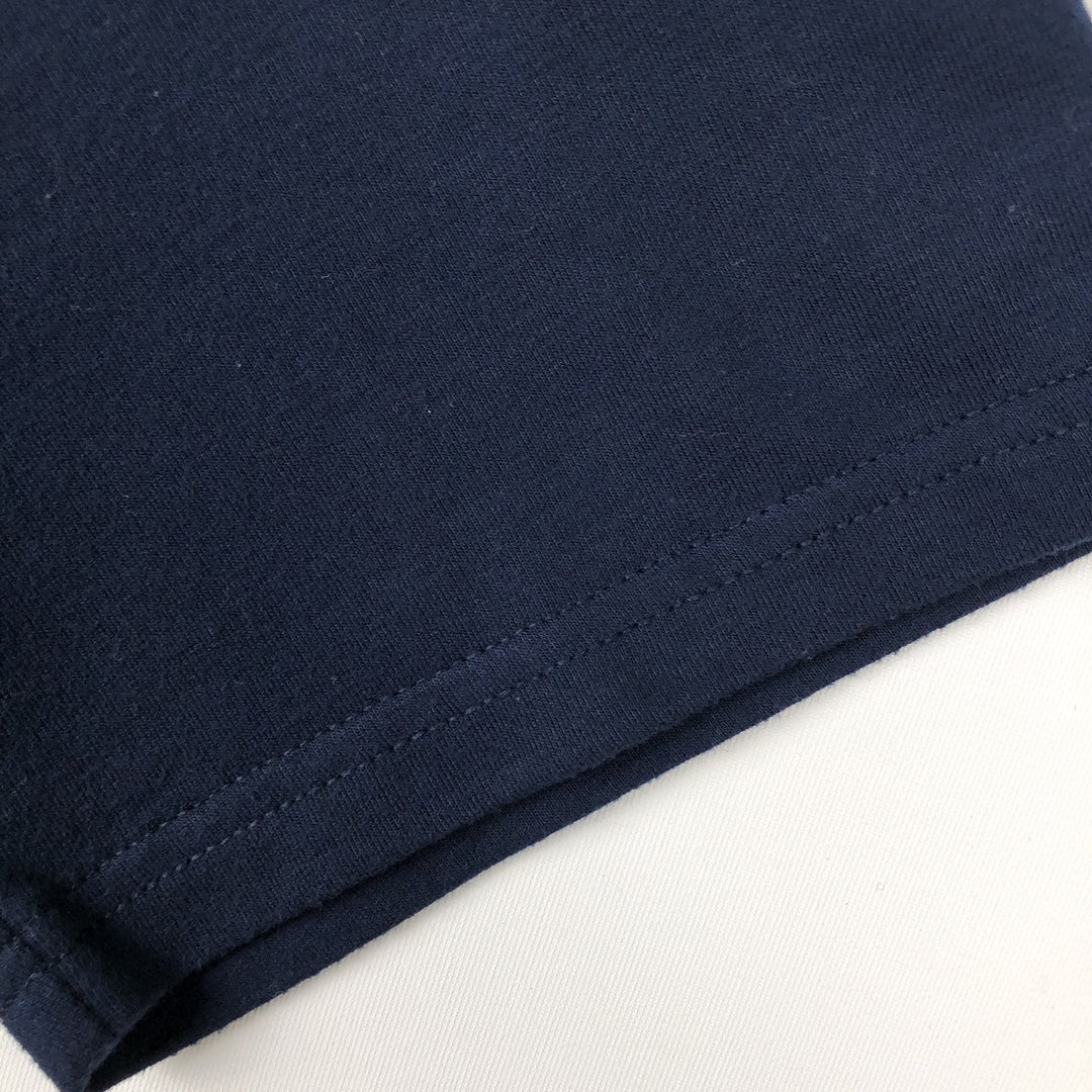 Ralph Lauren POLO RALPH LAUREN SLEEPWEAR Short-Sleeve T-Shirt with One-Point Logo, Men's Size M (approx.) polyester navy blue type Vintage Second Hand
