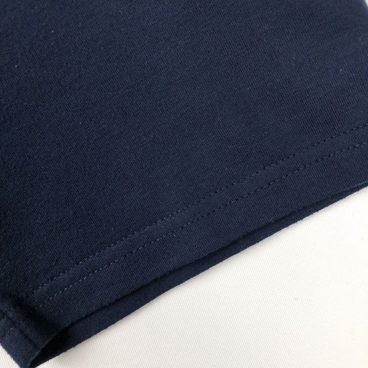 Ralph Lauren POLO RALPH LAUREN SLEEPWEAR Short-Sleeve T-Shirt with One-Point Logo, Men's Size M (approx.) polyester navy blue type Vintage Second Hand