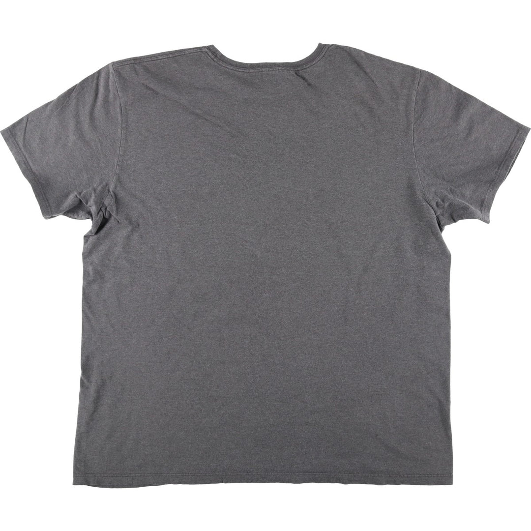 Ralph Lauren POLO by Ralph Lauren Short-Sleeve T-Shirt with One-Point Logo, Men's Size XL (approx.) cotton gray type Vintage Second Hand