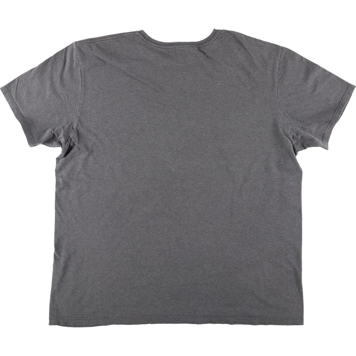 Ralph Lauren POLO by Ralph Lauren Short-Sleeve T-Shirt with One-Point Logo, Men's Size XL (approx.) cotton gray type Vintage Second Hand