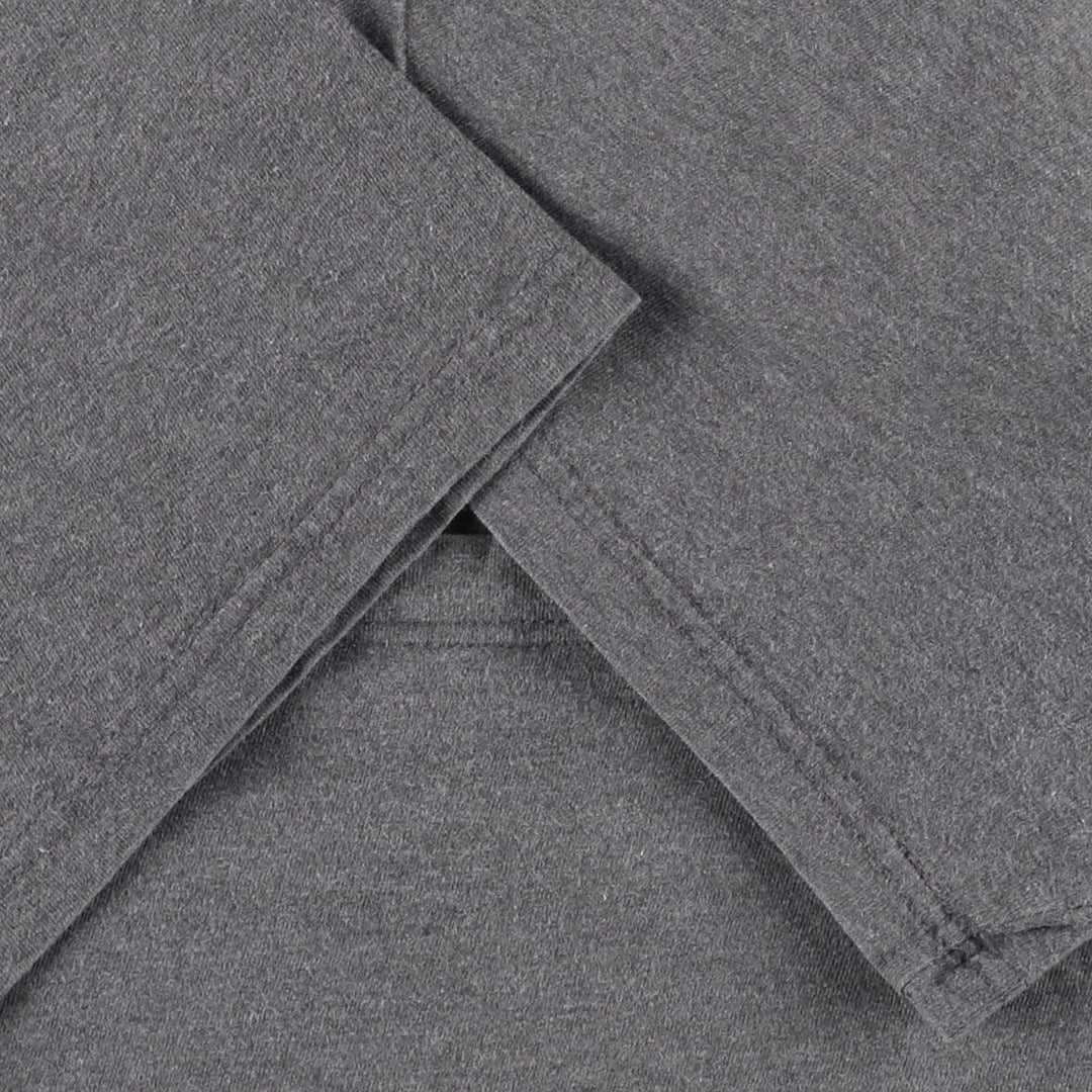 Ralph Lauren POLO by Ralph Lauren Short-Sleeve T-Shirt with One-Point Logo, Men's Size XL (approx.) cotton gray type Vintage Second Hand