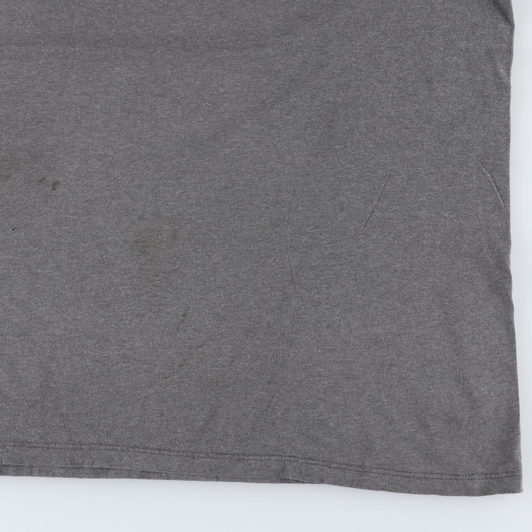 Ralph Lauren POLO by Ralph Lauren Short-Sleeve T-Shirt with One-Point Logo, Men's Size XL (approx.) cotton gray type Vintage Second Hand