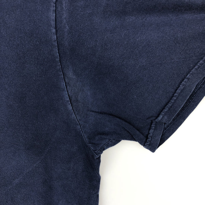 Ralph Lauren POLO by Ralph Lauren short sleeve one point logo T-shirt men's L size cotton navy blue type Vintage Second Hand