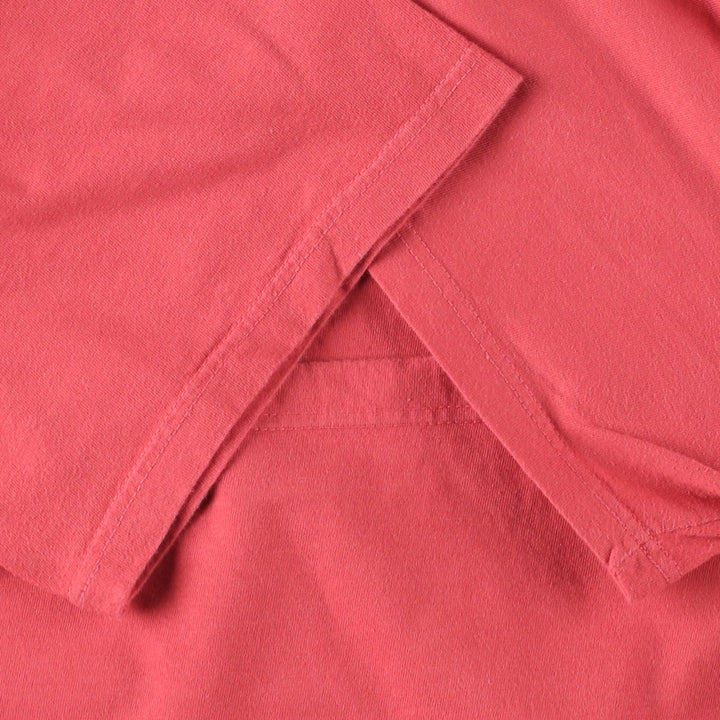 Ralph Lauren POLO by Ralph Lauren Short-Sleeve T-Shirt with One-Point Logo, Men's Size XL (approx.) cotton red type Vintage Second Hand