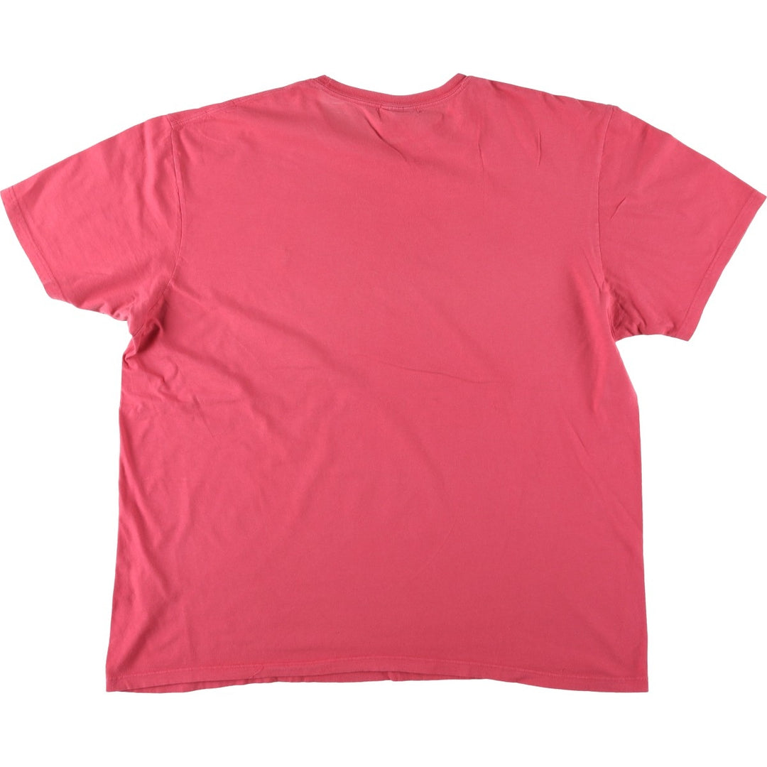 Ralph Lauren POLO by Ralph Lauren Short-Sleeve T-Shirt with One-Point Logo, Men's Size XL (approx.) cotton red type Vintage Second Hand