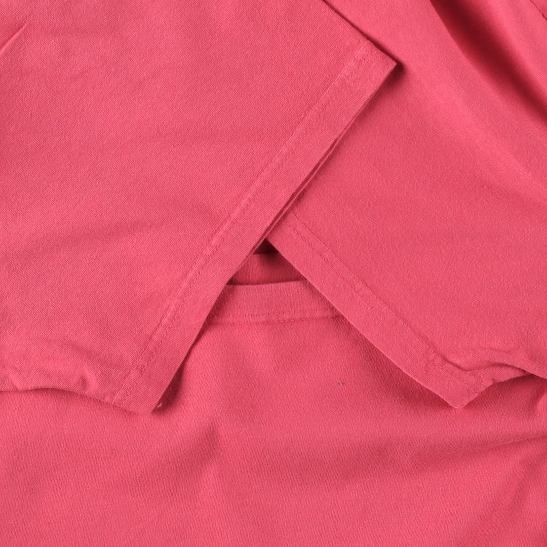 Ralph Lauren POLO by Ralph Lauren Short-Sleeve T-Shirt with One-Point Logo, Men's Size XL (approx.) cotton red type Vintage Second Hand
