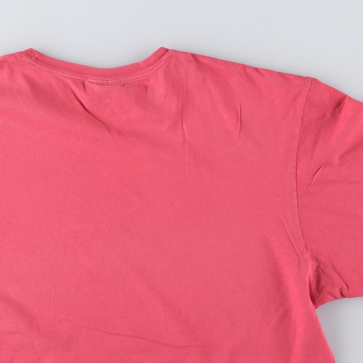 Ralph Lauren POLO by Ralph Lauren Short-Sleeve T-Shirt with One-Point Logo, Men's Size XL (approx.) cotton red type Vintage Second Hand
