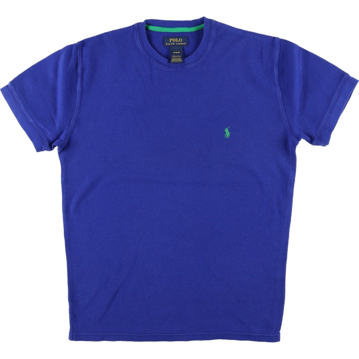 Ralph Lauren POLO RALPH LAUREN Short Sleeve Logo T-Shirt Men's M cotton blue type Vintage Second Hand