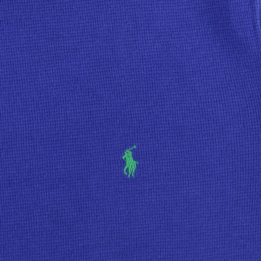 Ralph Lauren POLO RALPH LAUREN Short Sleeve Logo T-Shirt Men's M cotton blue type Vintage Second Hand