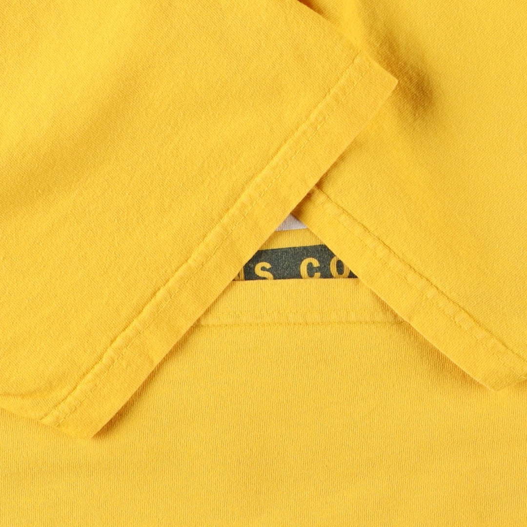 Ralph Lauren POLO JEANS COMPANY Short-Sleeve Logo T-Shirt, Men's Size L (approx.) cotton yellow type Vintage Second Hand