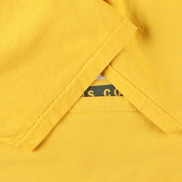 Ralph Lauren POLO JEANS COMPANY Short-Sleeve Logo T-Shirt, Men's Size L (approx.) cotton yellow type Vintage Second Hand