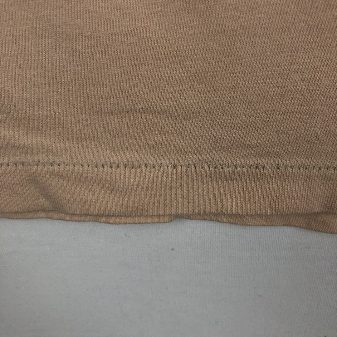 90'S Hanes BEEFY-T Dog Print Animal T-Shirt, Made in USA, Men's Size L (approx.), Vintage cotton Beige type Vintage Second Hand