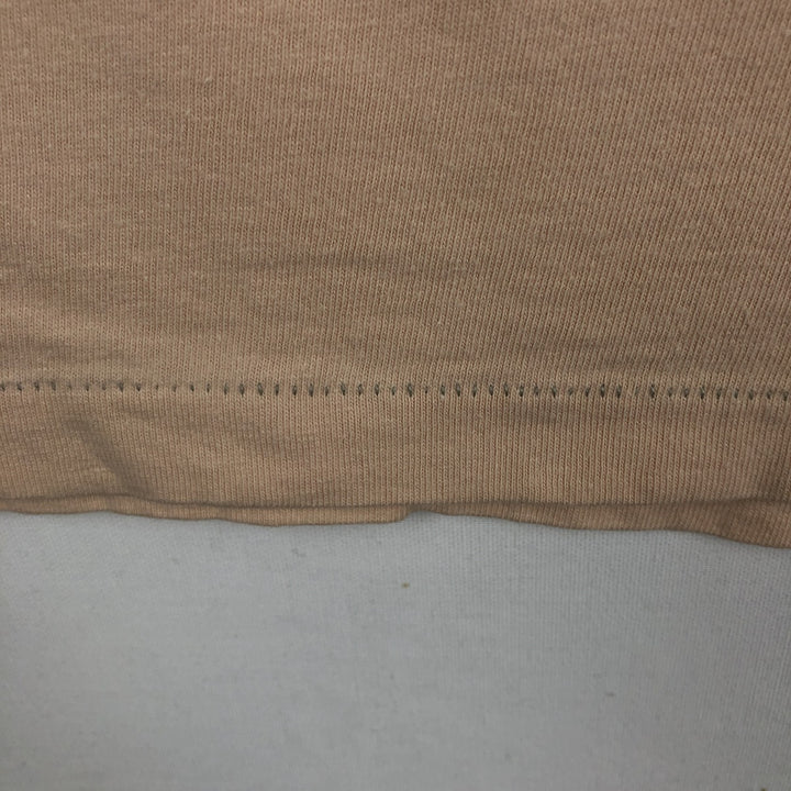 90'S Hanes BEEFY-T Dog Print Animal T-Shirt, Made in USA, Men's Size L (approx.), Vintage cotton Beige type Vintage Second Hand
