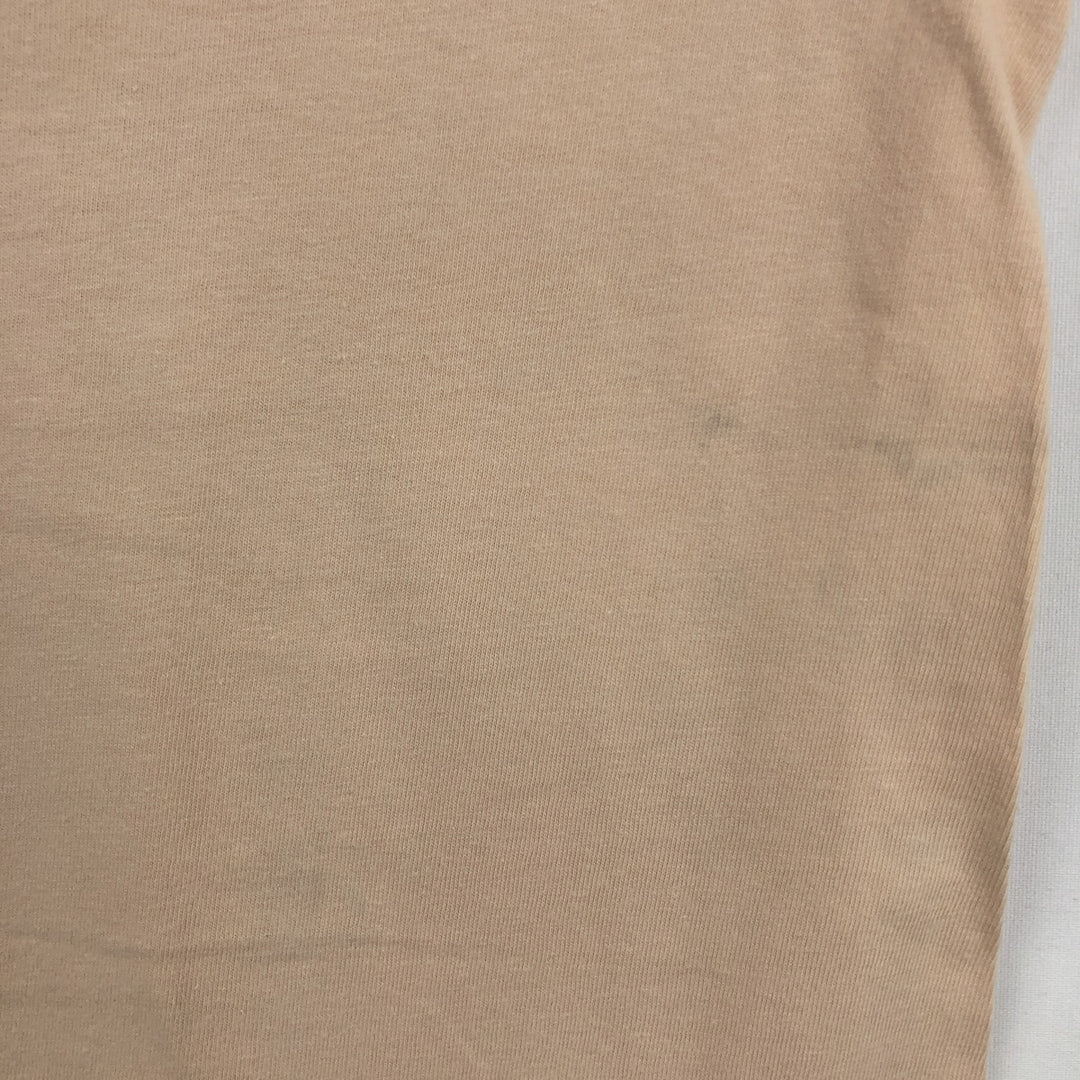 90'S Hanes BEEFY-T Dog Print Animal T-Shirt, Made in USA, Men's Size L (approx.), Vintage cotton Beige type Vintage Second Hand