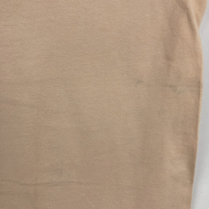 90'S Hanes BEEFY-T Dog Print Animal T-Shirt, Made in USA, Men's Size L (approx.), Vintage cotton Beige type Vintage Second Hand
