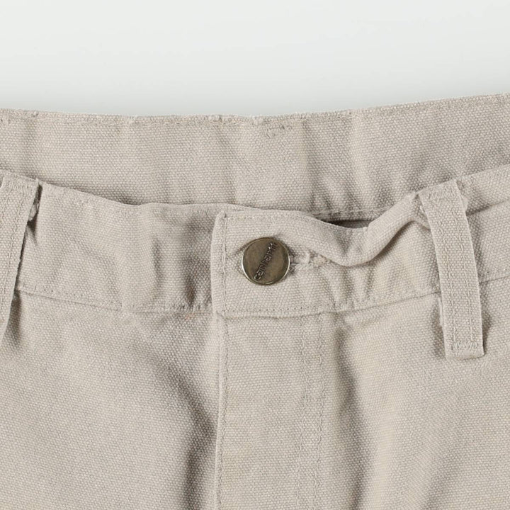 Carhartt Duck Work Pants, Made in USA, Men's Size W36 (approx.) cotton Beige type Vintage Second Hand