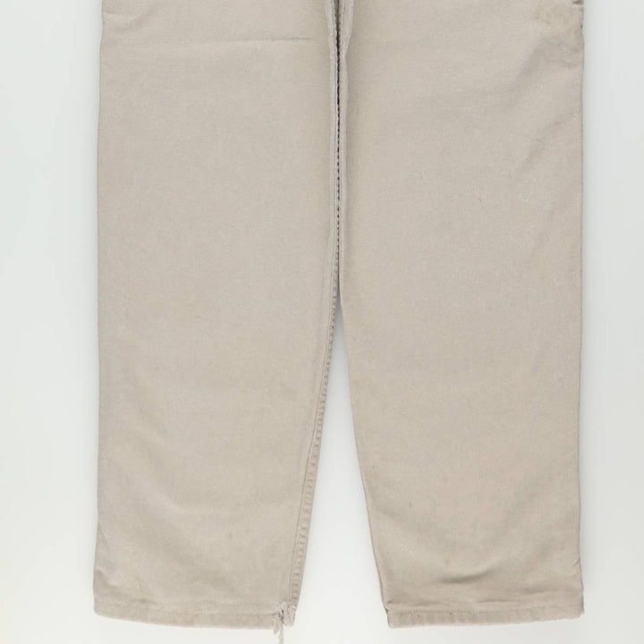 Carhartt Duck Work Pants, Made in USA, Men's Size W36 (approx.) cotton Beige type Vintage Second Hand