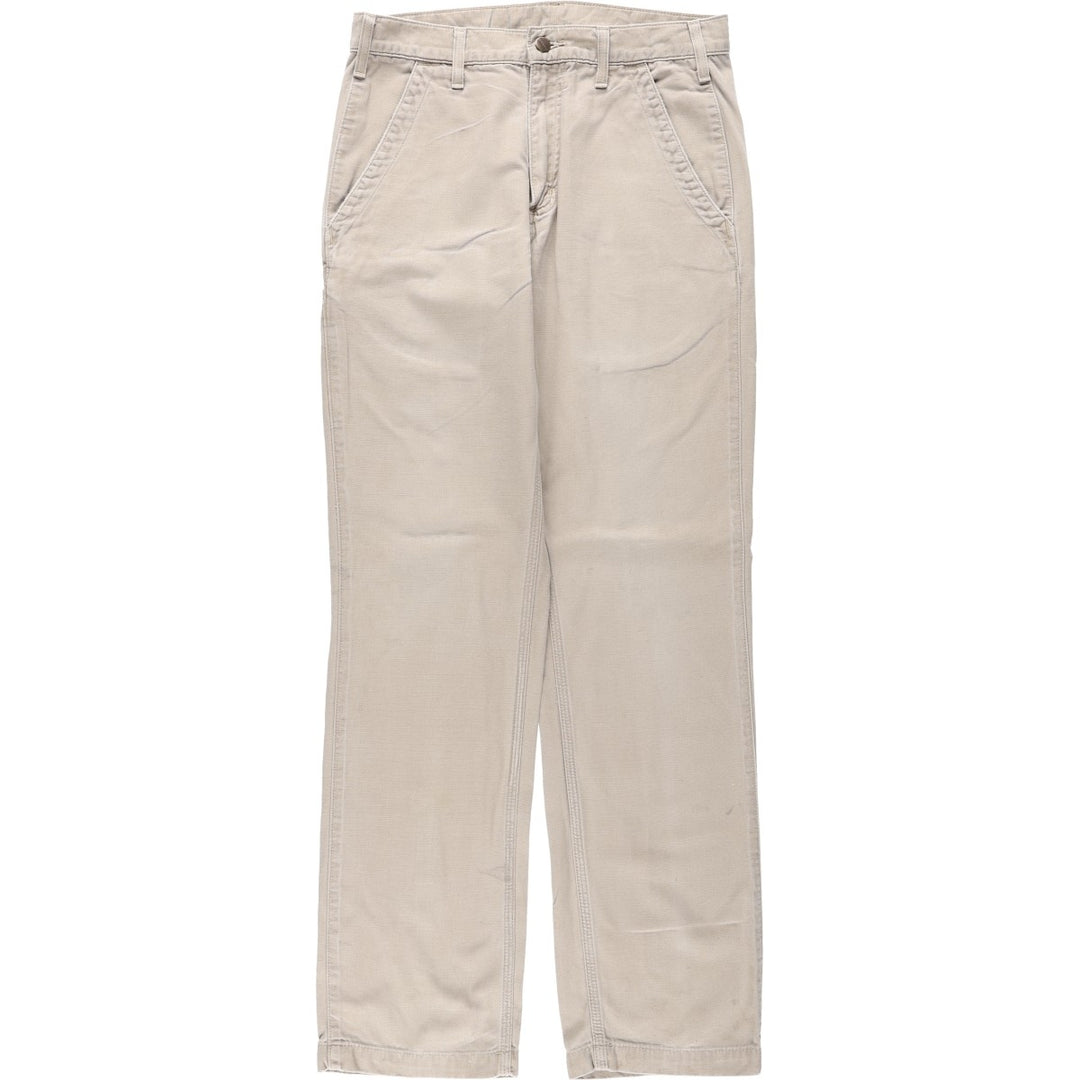 Carhartt Relaxed Fit Duck Work Pants, Men's W31 (approx.) cotton Beige type Vintage Second Hand