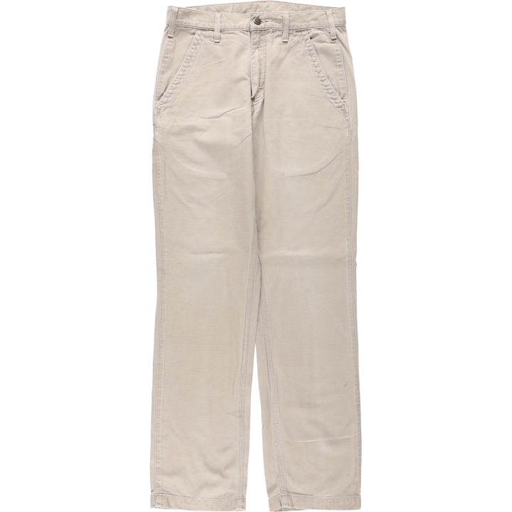Carhartt Relaxed Fit Duck Work Pants, Men's W31 (approx.) cotton Beige type Vintage Second Hand