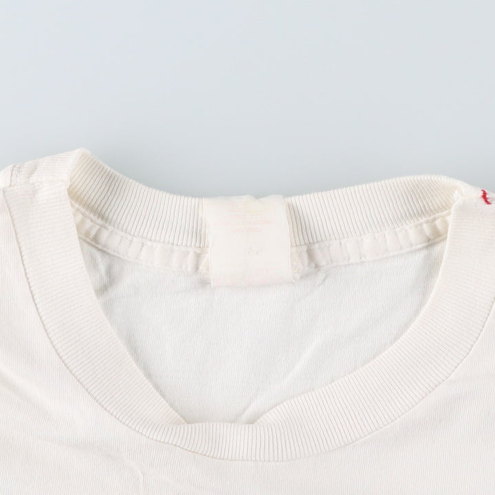 Guess Short-Sleeve Printed T-Shirt, Men's Size M (approx.) unclear white type Vintage Second Hand