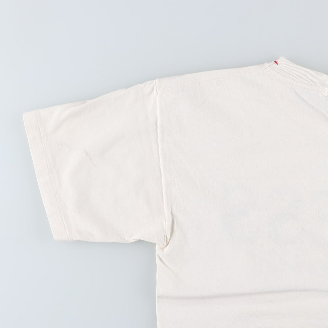 Guess Short-Sleeve Printed T-Shirt, Men's Size M (approx.) unclear white type Vintage Second Hand