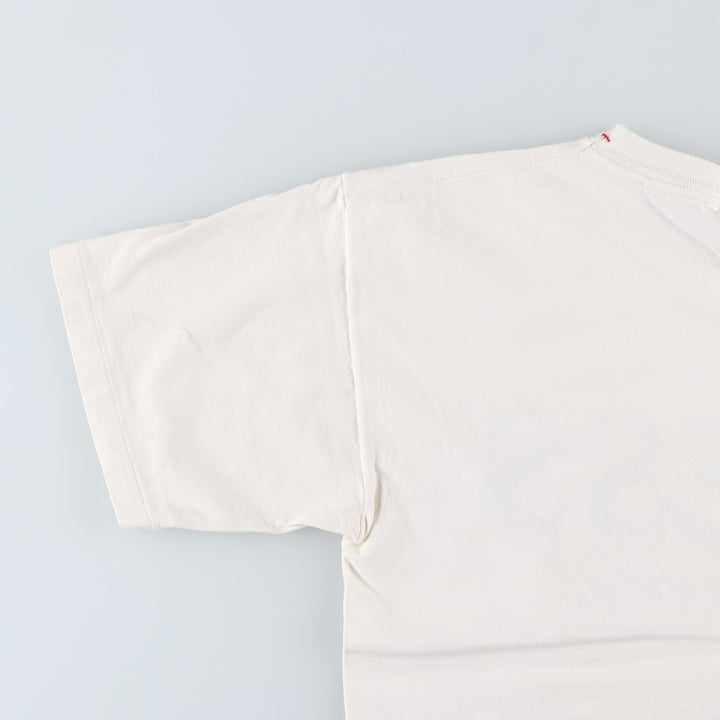 Guess Short-Sleeve Printed T-Shirt, Men's Size M (approx.) unclear white type Vintage Second Hand