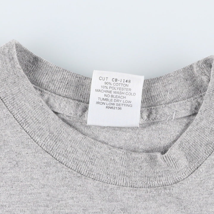 90'S Guess AMERICAN TRADITIONAL Short-Sleeve Printed T-Shirt, Men's Size M (approx.), Vintage cotton gray type Vintage Second Hand