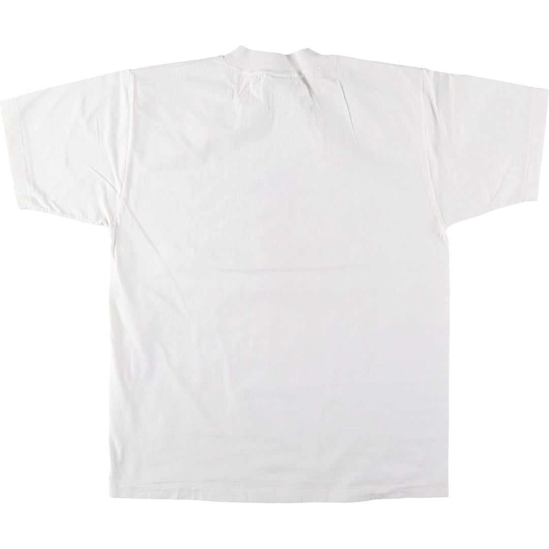 Guess by Georges Marciano short-sleeved printed T-shirt, men's size M equivalent, mock neck. cotton white type Vintage Second Hand
