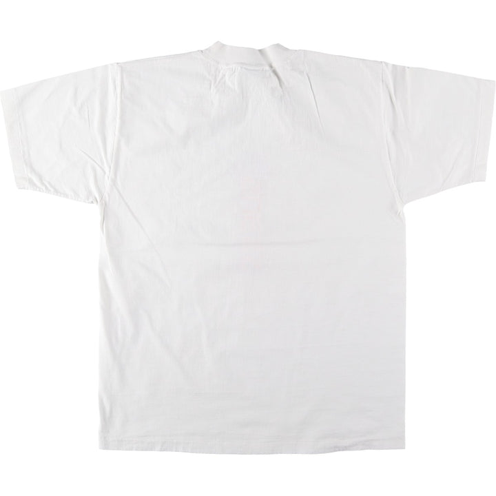 Guess by Georges Marciano short-sleeved printed T-shirt, men's size M equivalent, mock neck. cotton white type Vintage Second Hand